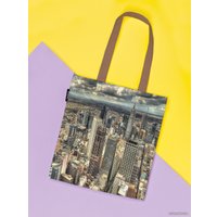 Сумка шоппер JoyArty Урбанизация Нью-Йорка ткань под лен bsh_37343