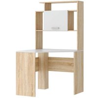 Стол Памир ПКС-8 угловой (дуб сонома/белый глянец) в Могилеве