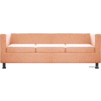 Софа Brioli Билли трехместный (рогожка, J11 розовый)