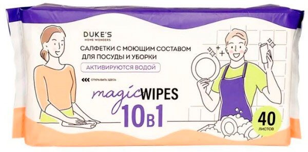 Средство универсальное Duke's Home Wonders Бамбук DS017 (40 шт)