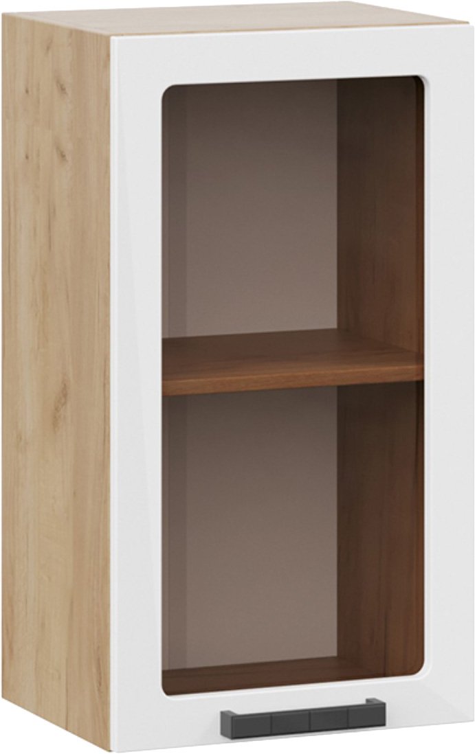 

Шкаф навесной Трия Детройт 1В45С исп.2 (дуб крафт золотой/белый глянец)