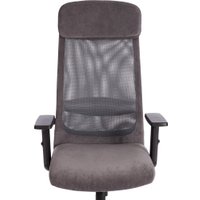 Офисное кресло TetChair Profit Plt флок/ткань (серый) в Солигорске