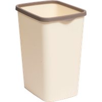 Комплект мусорных ведер Violet Tandem с фиксатором 842626 (10шт, 20л, слоновая кость/шоколад)