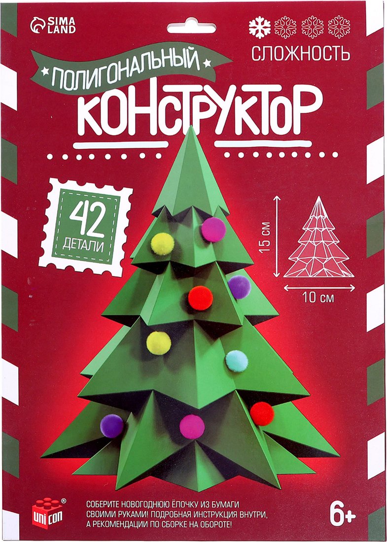 

Конструктор Unicon Елочка 10230054 (42эл)