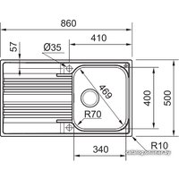 Кухонная мойка Franke Smart SRX 611-86