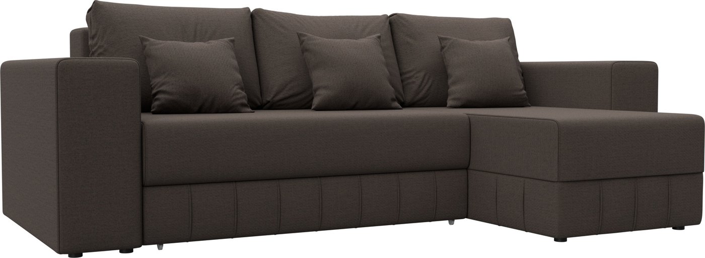 

Угловой диван Лига диванов Лига-076 универсальный 129836 (рогожка амур 05 коричневый)