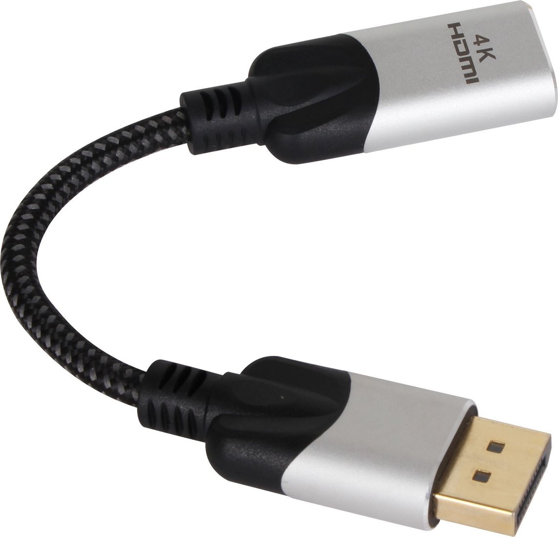 Адаптер VCOM CG621M-0.15 DisplayPort - HDMI (0.15 м, черный)