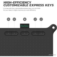 Графический планшет Parblo Ninos S (черный)