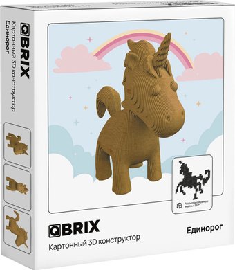 3Д-пазл QBRIX Единорог 20067