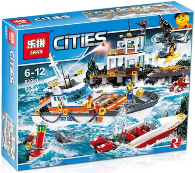 Конструктор Lepin Штаб береговой охраны 02081