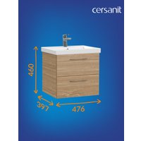  Cersanit Тумба под умывальник Lara 50 Como 50 64132 (орех)