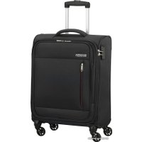 Чемодан-спиннер American Tourister Heat Wave Jet Black 55 см