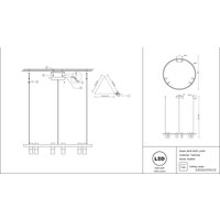 Подвесная люстра Maytoni Satellite MOD102PL-L42W