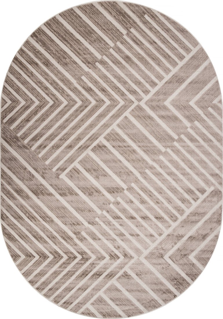 Ковер для жилой комнаты Merinos Dios F438-OVAL-BEIGE (2.4x3.4)