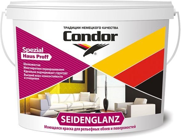 

Краска Condor Seidenglanz 13 кг (белый)