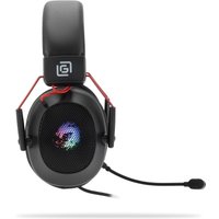 Наушники Оклик HS-L305G (черный/красный)