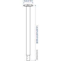 Стол Ikea Анфалларе/Олов 094.177.06 (бамбук/черный)