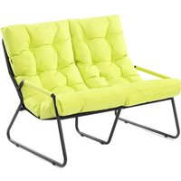 Садовый диван TetChair Ergo (рогожка с водоотталкивающей пропиткой, лайм)