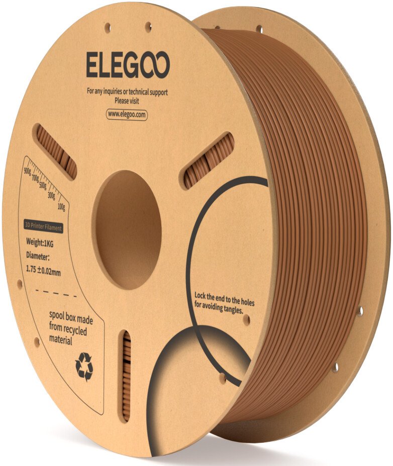 

Филамент Elegoo PLA (1.75 мм, 1 кг, коричневый)
