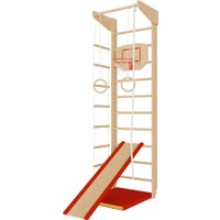 Шведская стенка (лестница) Ecodrev Крепыш 01 (бежевый, полная комплектация)
