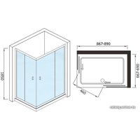 Душевой уголок WeltWasser WW200 200QS22-9070