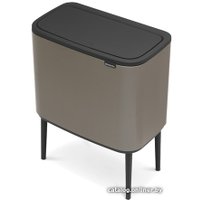 Система сортировки мусора Brabantia Bo Touch Bin 11+23 л (платиновый)