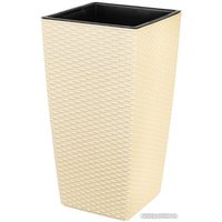 Кашпо El Casa Камелия 640379 (ротанг/слоновая кость)