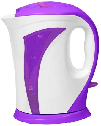 Электрический чайник Polly EK-17 (белый/фиолетовый)