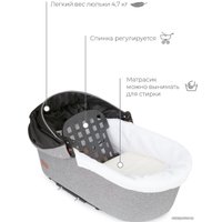 Универсальная коляска Riko Basic Bella Lux (2 в 1, 01/темно-серый)