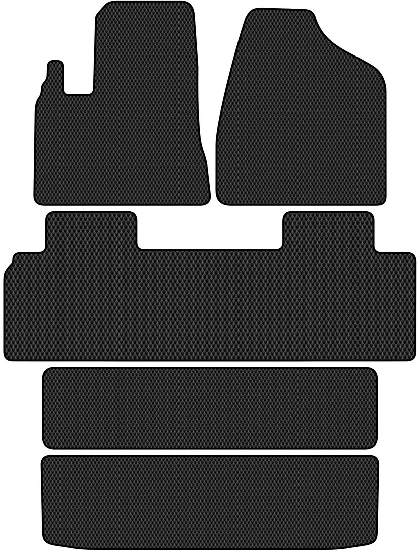 

Комплект ковриков для авто Alicosta Kia Carnival II (минивэн / VQ) +3/+4 ряд 2005 - 2010 (черный, ромб)