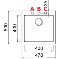 Кухонная мойка Elleci Quadra 102 Bianco Antico G62