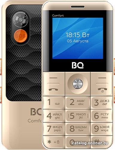 Кнопочный телефон BQ BQ-2006 Comfort (золотистый)