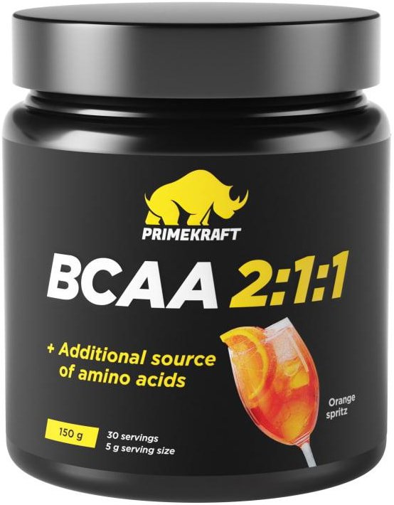 

BCAA Prime Kraft BCAA 2:1:1 (150г, апельсиновый спритц)