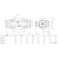 Осевой вентилятор Soler&Palau TD-250/100 'T' Silent 5211364500