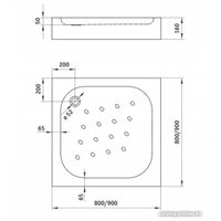 Душевой уголок Deante Funkia KYC N41K-90-16