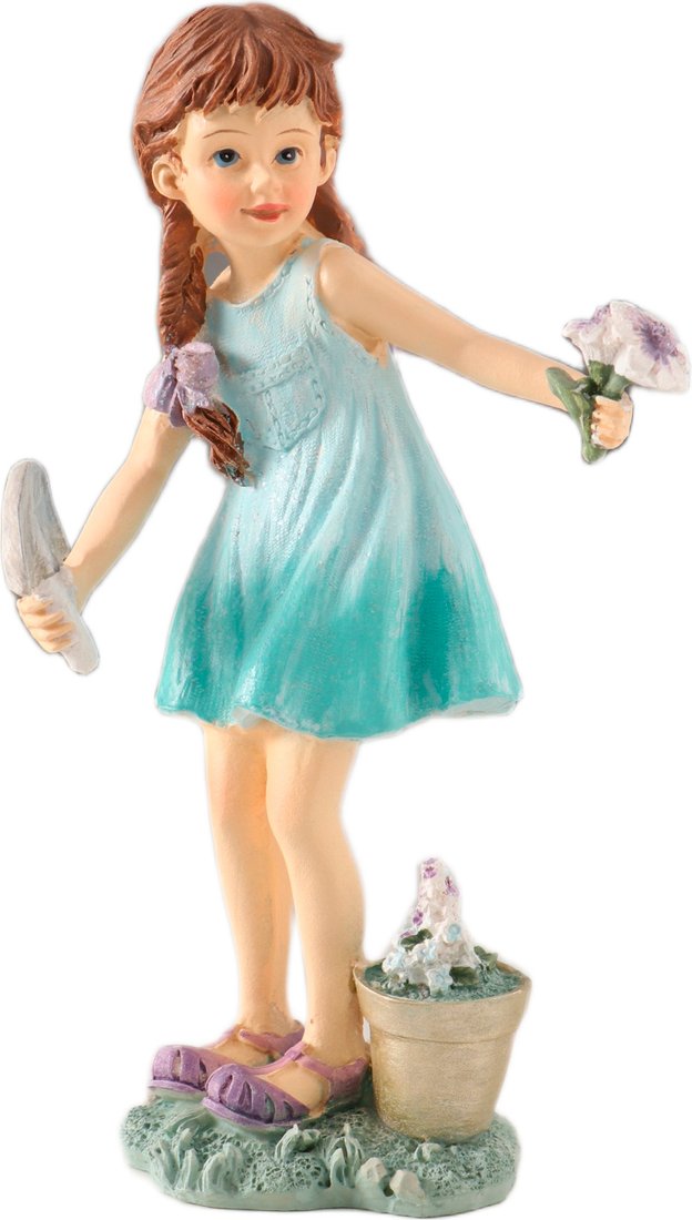 

Статуэтка Sima-Land Девочка в бирюзовом платье, садит цветочки 10583338