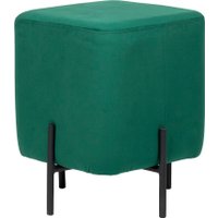 Пуфик ВВР Агат Лайт (изумруд/черный, велюр)