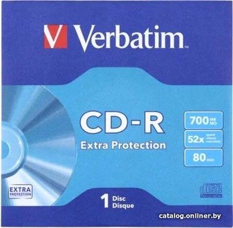 CD-R диск Verbatim 700Mb 52x 43843 (1 шт.)