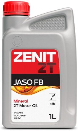 Моторное масло Zenit 2T JASO FB 1л