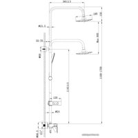 Душевая система  Lemark LM7002C