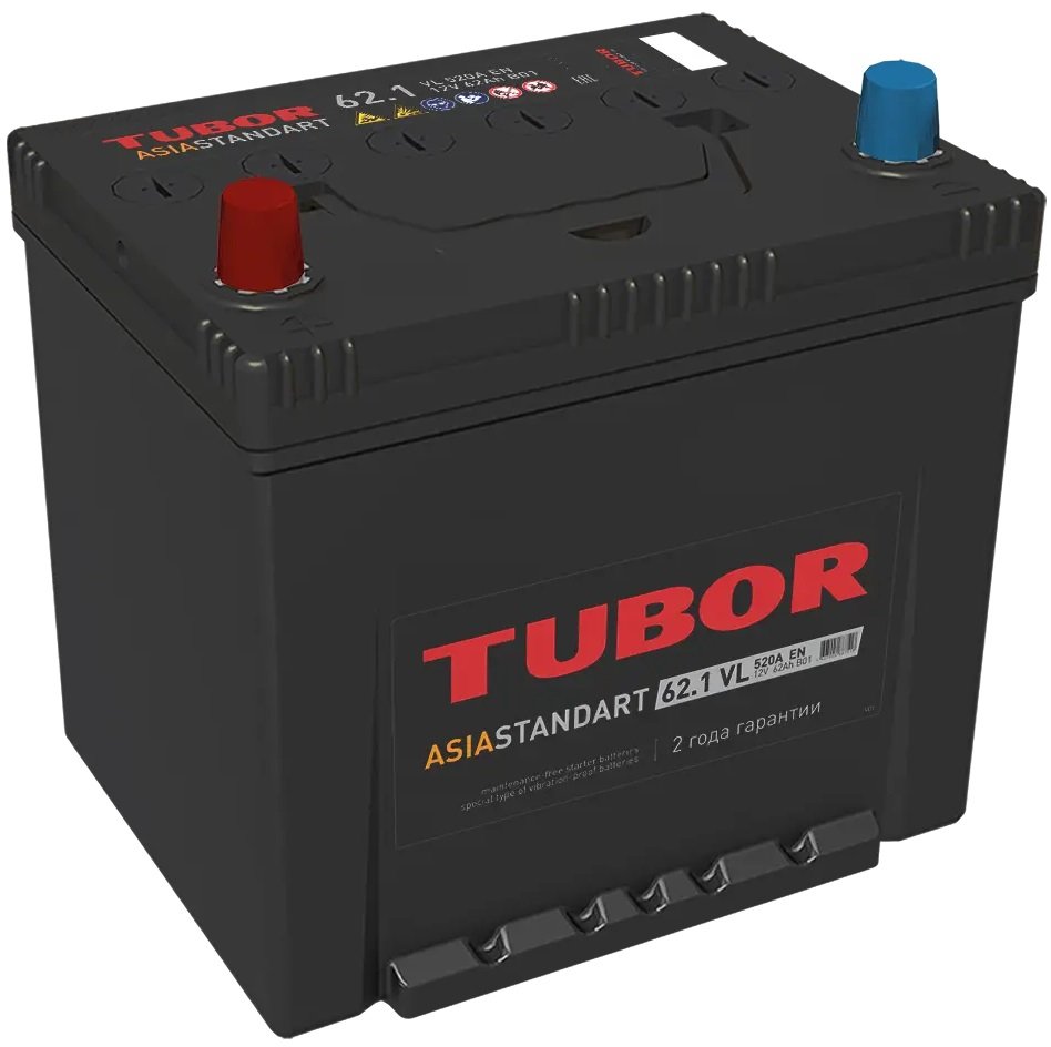 

Автомобильный аккумулятор Tubor Standart Asia L+ (62 А·ч)