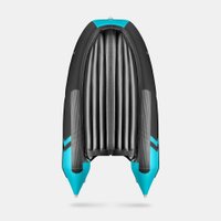 Моторно-гребная лодка Gladiator E330PRO (черный/бирюзовый)