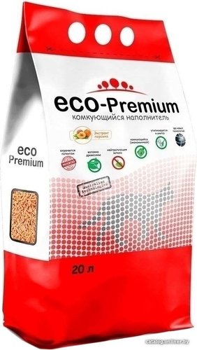 Наполнитель для туалета Eco-Premium с ароматом персика 20 л