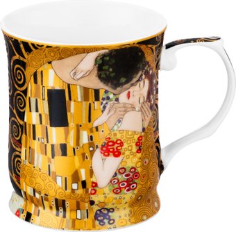 Кружка Elan Gallery New Bone China Поцелуй на черном 420728