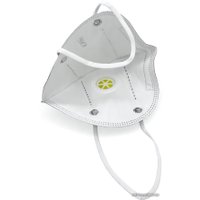 Респиратор-полумаска 3D Mask Респиратор KN95 FFP2 с клапаном выдоха (серый, 10 шт)
