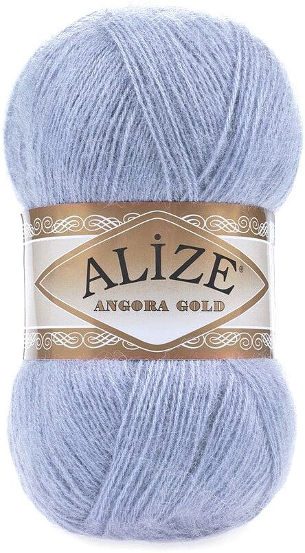 

Пряжа для вязания Alize Angora gold 40 (550 м, голубой)