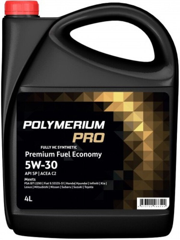Моторное масло Polymerium PRO 5W-30 Premium Fuel Economy С2 4л
