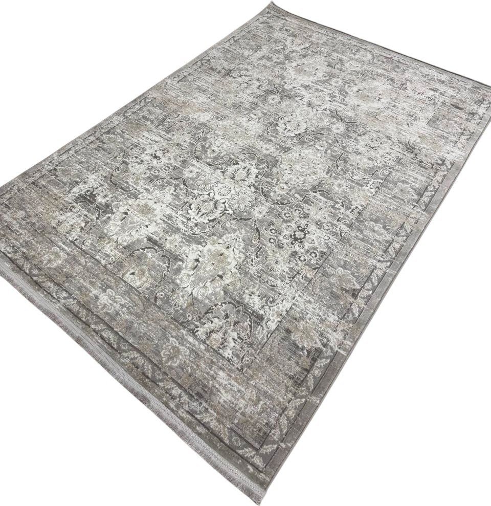 

Ковер для жилой комнаты Radjab Carpet Афина Прямоугольник 9010A 12824RK (0.8x1.5, Grey/Beige)