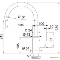 Смеситель Franke Lina XL 115.0626.018 (хром)