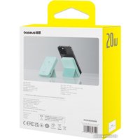 Внешний аккумулятор Baseus MagPro Magnetic Bracket Wireless Fast-Charging Power Bank 20W 5000mAh (мятный)